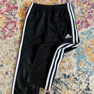 Adidas Boys Black Track Pants Size 5
